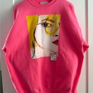 Pink Graphic Sweatshirt